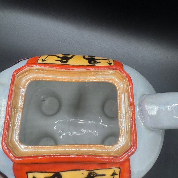 Vintage Luster Ware Elephant Teapot/w Rider on Lid Egyptian Design, Japan - Picture 4 of 15